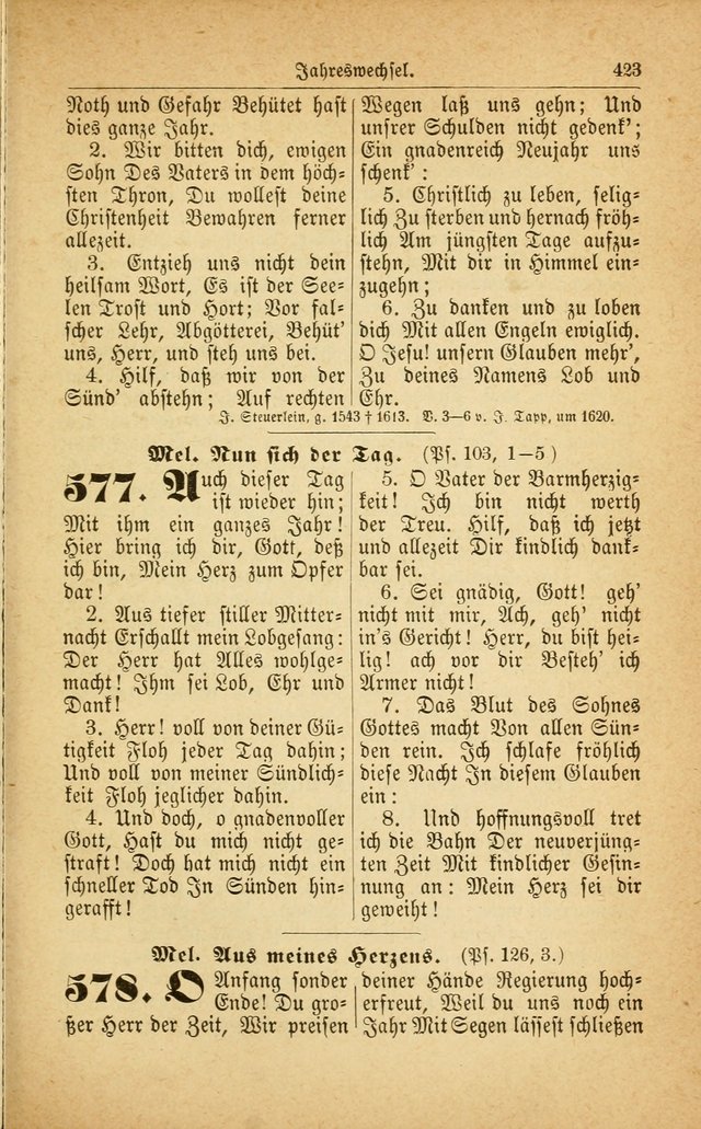 Deutsches Gesangbuch: für den Evangelisch-Lutherische Kirche in den Vereinigten Staaten herausgegen mit kirchlicher Genehmigung  page 477