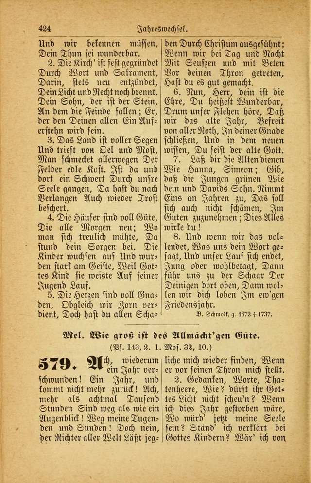 Deutsches Gesangbuch: für den Evangelisch-Lutherische Kirche in den Vereinigten Staaten herausgegen mit kirchlicher Genehmigung  page 478