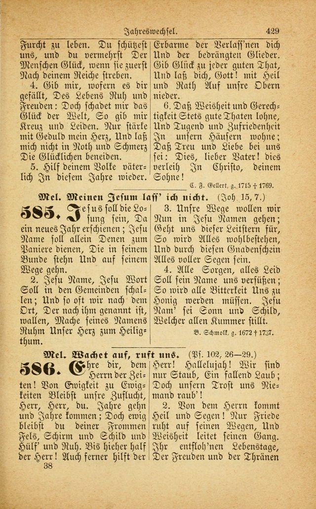 Deutsches Gesangbuch: für den Evangelisch-Lutherische Kirche in den Vereinigten Staaten herausgegen mit kirchlicher Genehmigung  page 483