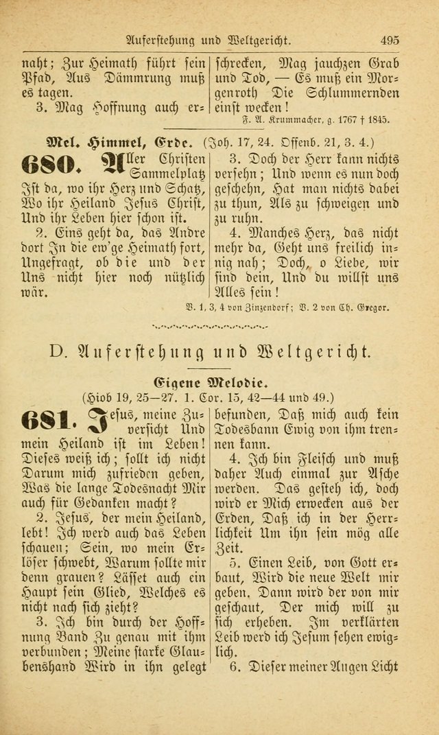 Deutsches Gesangbuch: für den Evangelisch-Lutherische Kirche in den Vereinigten Staaten herausgegen mit kirchlicher Genehmigung  page 549