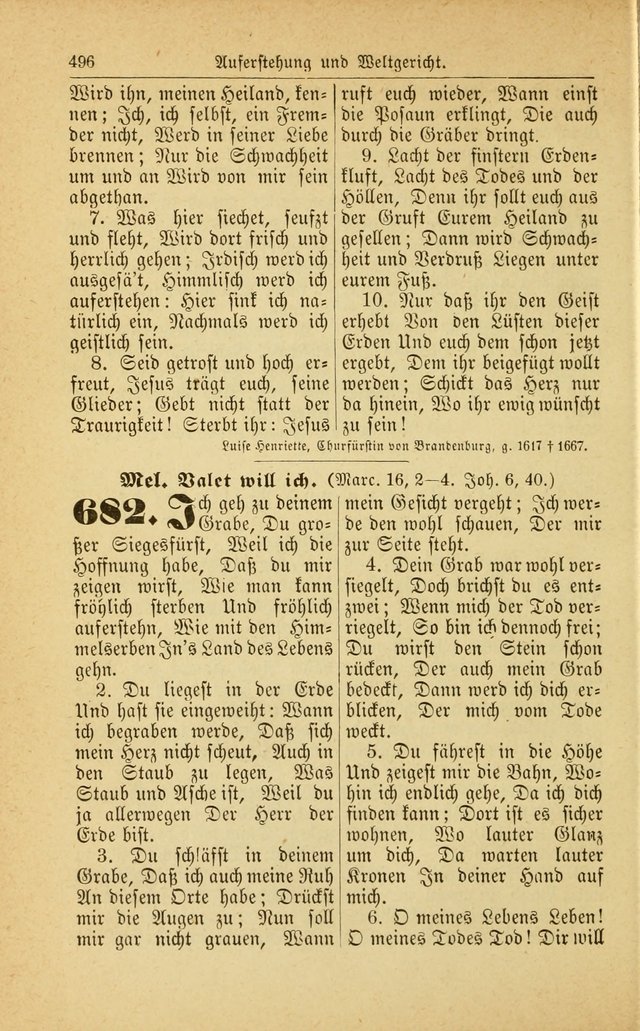 Deutsches Gesangbuch: für den Evangelisch-Lutherische Kirche in den Vereinigten Staaten herausgegen mit kirchlicher Genehmigung  page 550