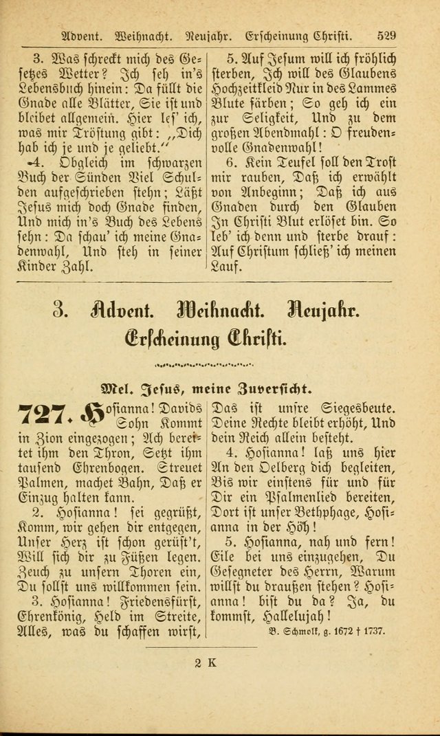 Deutsches Gesangbuch: für den Evangelisch-Lutherische Kirche in den Vereinigten Staaten herausgegen mit kirchlicher Genehmigung  page 583