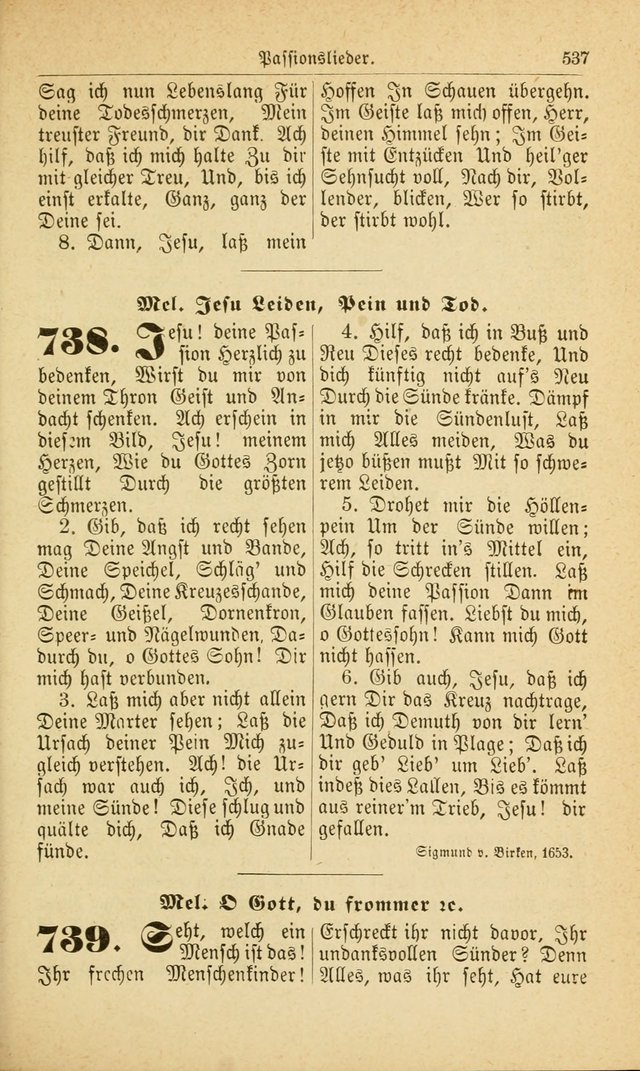 Deutsches Gesangbuch: für den Evangelisch-Lutherische Kirche in den Vereinigten Staaten herausgegen mit kirchlicher Genehmigung  page 591