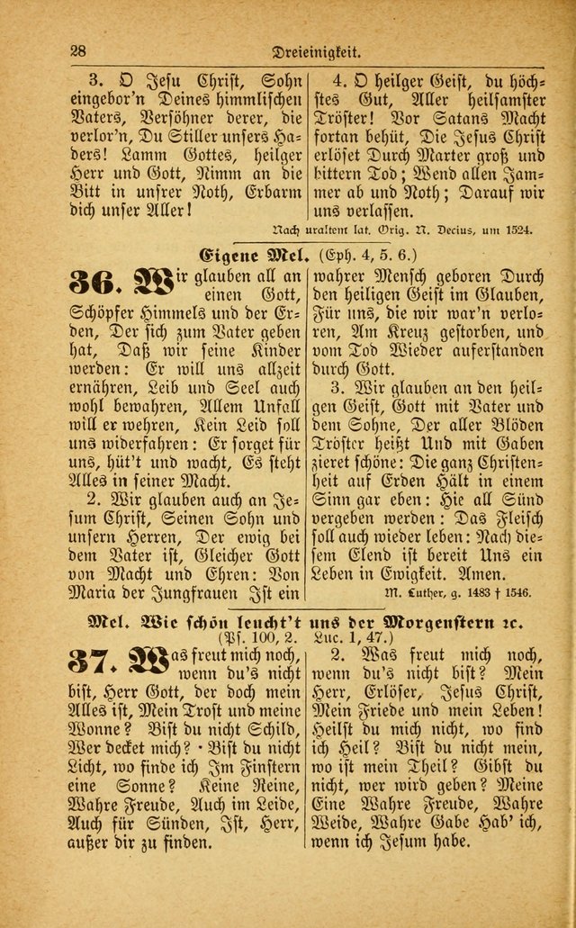 Deutsches Gesangbuch: für den Evangelisch-Lutherische Kirche in den Vereinigten Staaten herausgegen mit kirchlicher Genehmigung  page 82