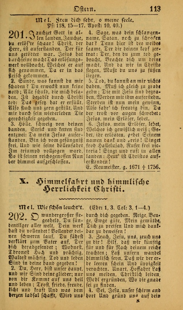 Deutsches Gesangbuch für die Evangelisch-Luterische Kirche in den Vereinigten Staaten: herausgegeben mit kirchlicher Genehmigung (22nd aufl.) page 113
