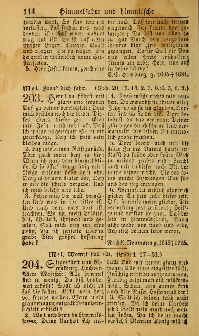 Deutsches Gesangbuch für die Evangelisch-Luterische Kirche in den Vereinigten Staaten: herausgegeben mit kirchlicher Genehmigung (22nd aufl.) page 114