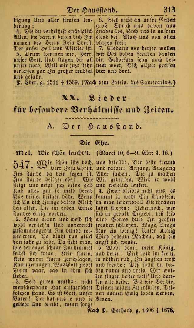 Deutsches Gesangbuch für die Evangelisch-Luterische Kirche in den Vereinigten Staaten: herausgegeben mit kirchlicher Genehmigung (22nd aufl.) page 315