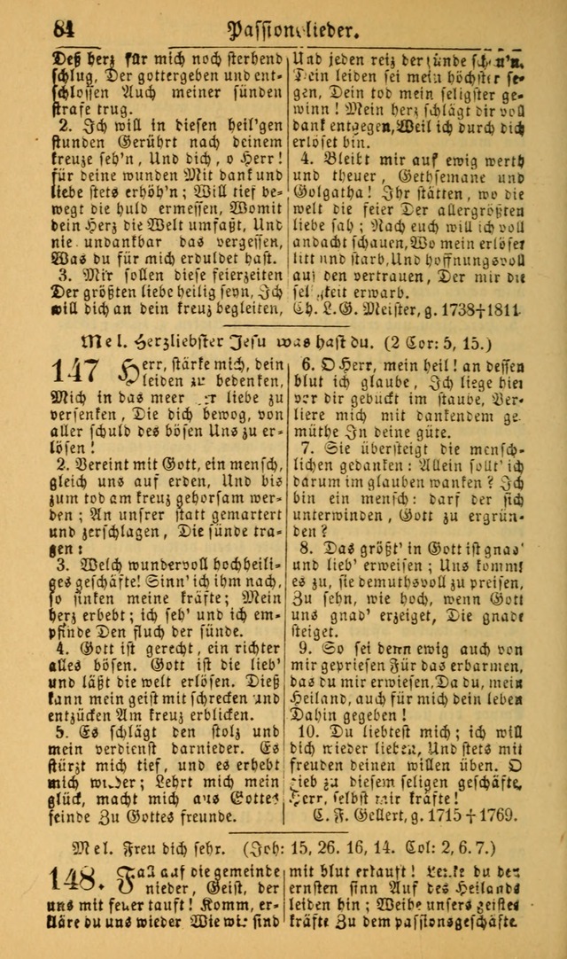 Deutsches Gesangbuch für die Evangelisch-Luterische Kirche in den Vereinigten Staaten: herausgegeben mit kirchlicher Genehmigung (22nd aufl.) page 84