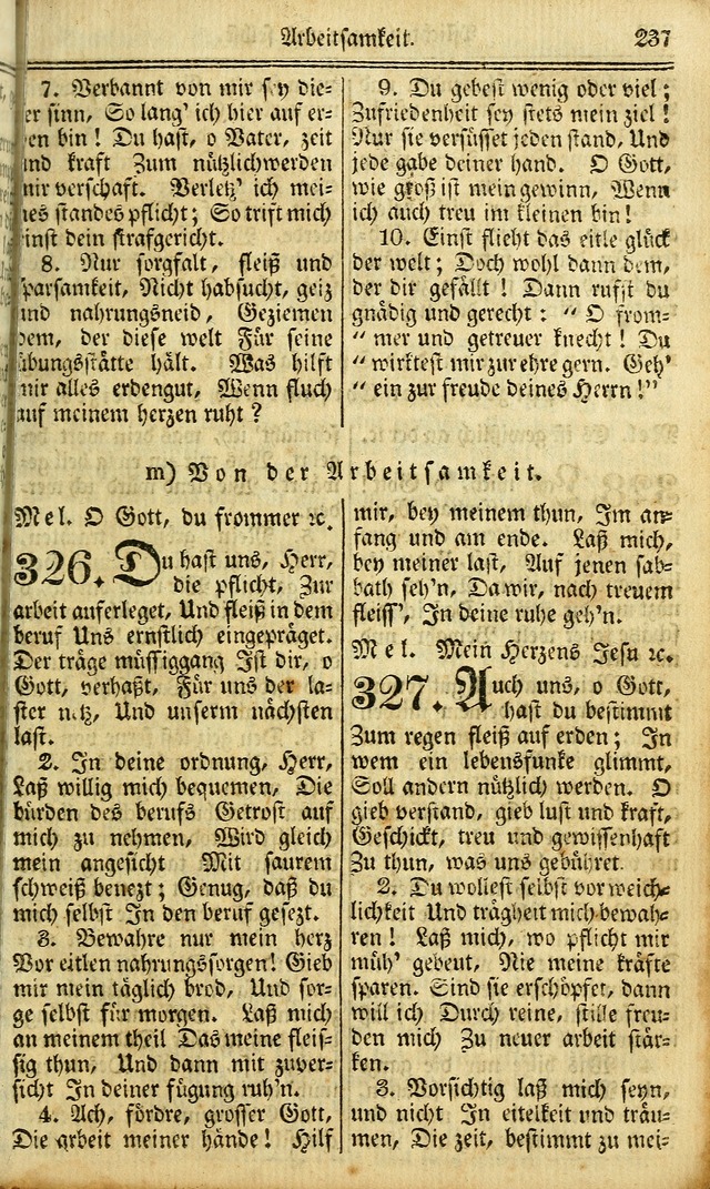 Das Gemeinschaftliche Gesangbuch: zum gottesdienstlichen Gebrauch der Lutherischen und Reformirten Gemeinden in Nord-America. (1st.. Aufl) page 237