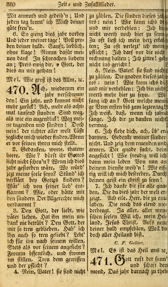 Das Gemeinschaftliche Gesangbuch: zum gottesdienstlichen Gebrauch der Lutherischen und Reformirten Gemeinden in Nord-America. (1st.. Aufl) page 330