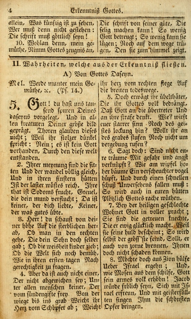 Das Gemeinschaftliche Gesangbuch: zum gottesdienstlichen Gebrauch der Lutherischen und Reformirten Gemeinden in Nord-America. (1st.. Aufl) page 4