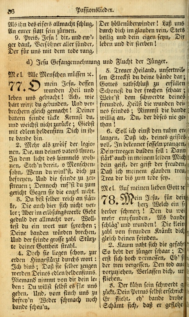 Das Gemeinschaftliche Gesangbuch: zum gottesdienstlichen Gebrauch der Lutherischen und Reformirten Gemeinden in Nord-America. (1st.. Aufl) page 56