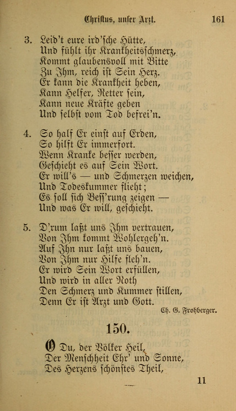 Die Glaubensharfe: Gesangbuch der deutschen Baptisten-Gemeinden. Herausgegeben auf Beschluß der Bundeskonferenz der Deutchen Baptisten-Gemeinden von America page 161