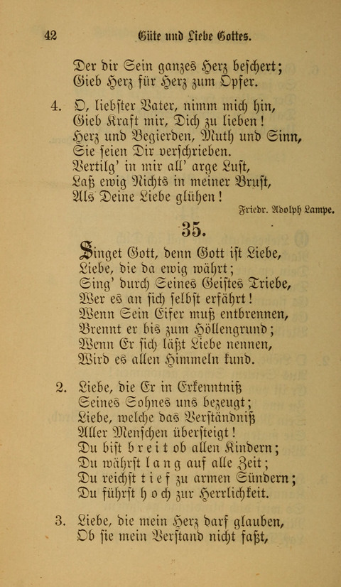 Die Glaubensharfe: Gesangbuch der deutschen Baptisten-Gemeinden. Herausgegeben auf Beschluß der Bundeskonferenz der Deutchen Baptisten-Gemeinden von America page 42