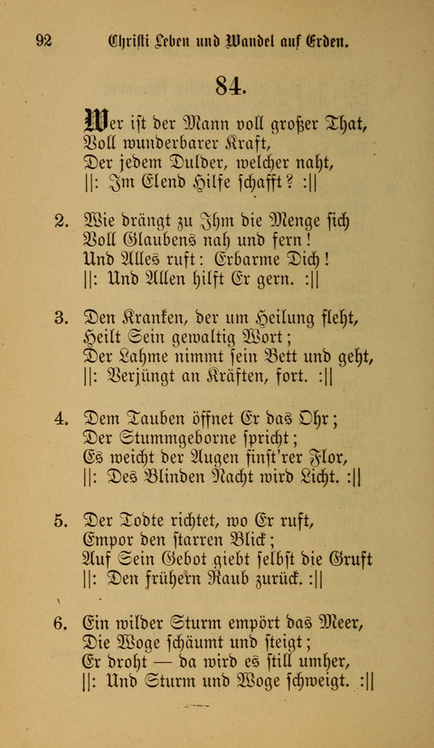 Die Glaubensharfe: Gesangbuch der deutschen Baptisten-Gemeinden. Herausgegeben auf Beschluß der Bundeskonferenz der Deutchen Baptisten-Gemeinden von America page 92