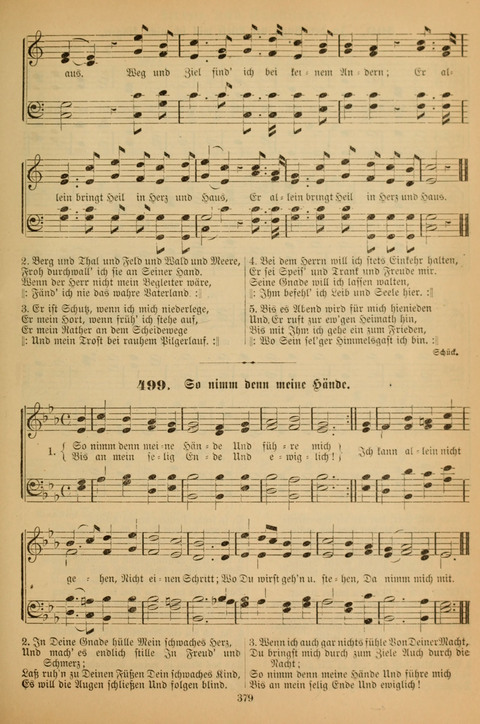 Die Glaubensharfe (With Melodies): Gesangbuch der deutschen Baptisten-Gemeinden. Herausgegeben auf Beschluß der Bundeskonferenz der Deutchen Baptisten-Gemeinden von America (2. ed) page 379