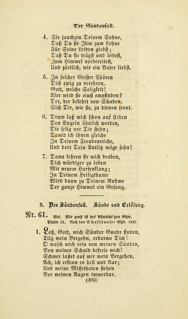 Deutsches Gesangbuch: eine auswahl geistlicher Lieder aus allen Zeiten der Christlichen Kirche page 100