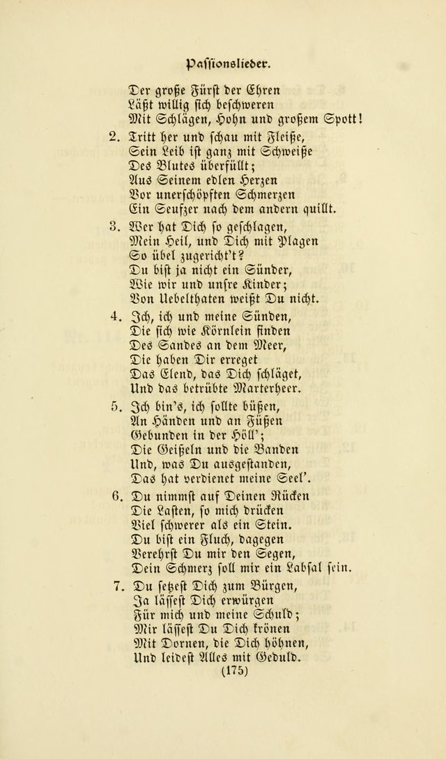 Deutsches Gesangbuch: eine auswahl geistlicher Lieder aus allen Zeiten der Christlichen Kirche page 172
