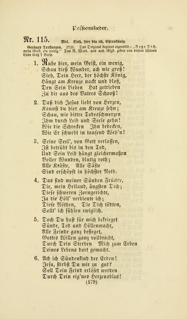 Deutsches Gesangbuch: eine auswahl geistlicher Lieder aus allen Zeiten der Christlichen Kirche page 176