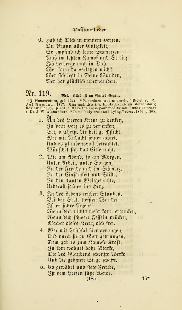 Deutsches Gesangbuch: eine auswahl geistlicher Lieder aus allen Zeiten der Christlichen Kirche page 182