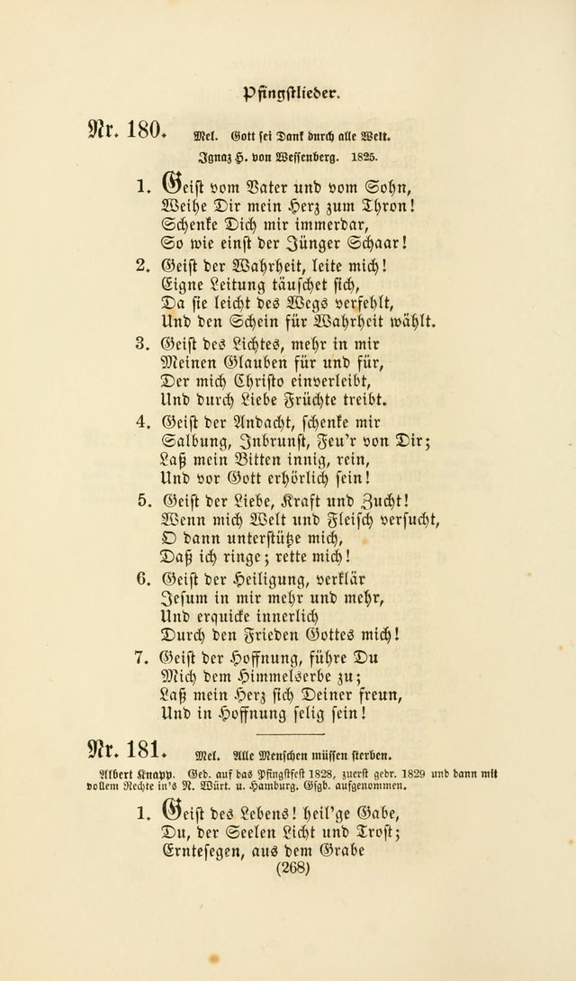 Deutsches Gesangbuch: eine auswahl geistlicher Lieder aus allen Zeiten der Christlichen Kirche page 265