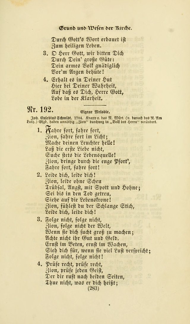 Deutsches Gesangbuch: eine auswahl geistlicher Lieder aus allen Zeiten der Christlichen Kirche page 280