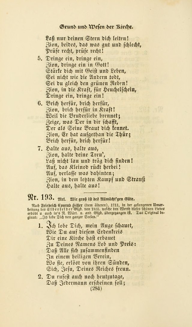 Deutsches Gesangbuch: eine auswahl geistlicher Lieder aus allen Zeiten der Christlichen Kirche page 281