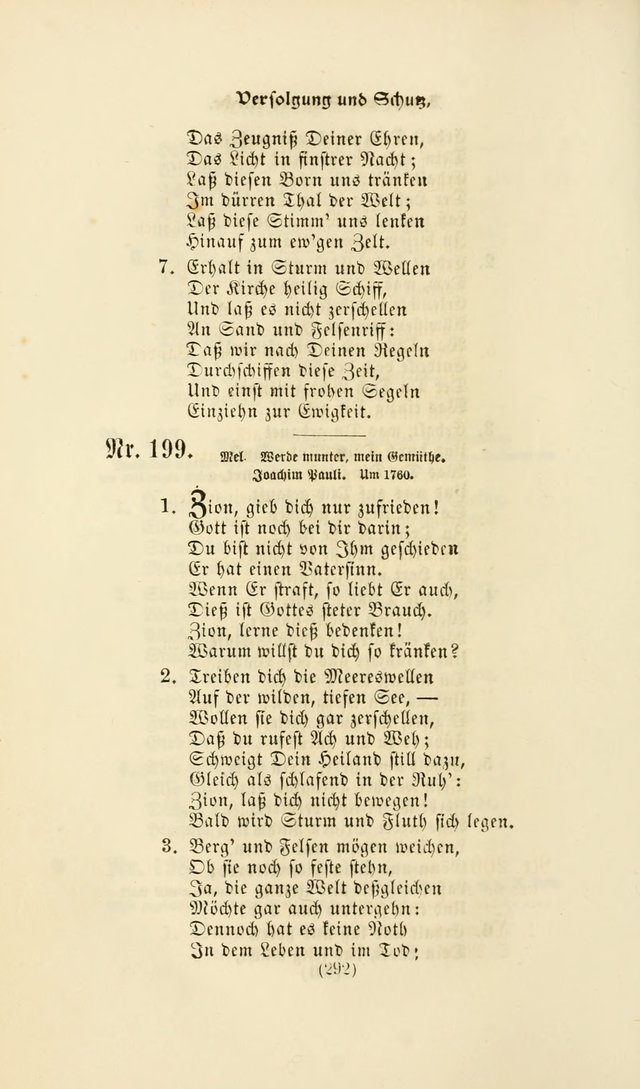 Deutsches Gesangbuch: eine auswahl geistlicher Lieder aus allen Zeiten der Christlichen Kirche page 289