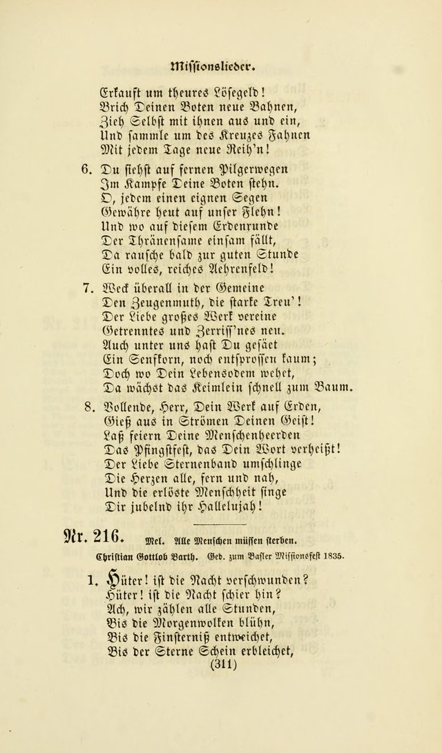 Deutsches Gesangbuch: eine auswahl geistlicher Lieder aus allen Zeiten der Christlichen Kirche page 308