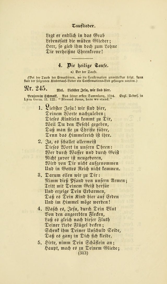 Deutsches Gesangbuch: eine auswahl geistlicher Lieder aus allen Zeiten der Christlichen Kirche page 340