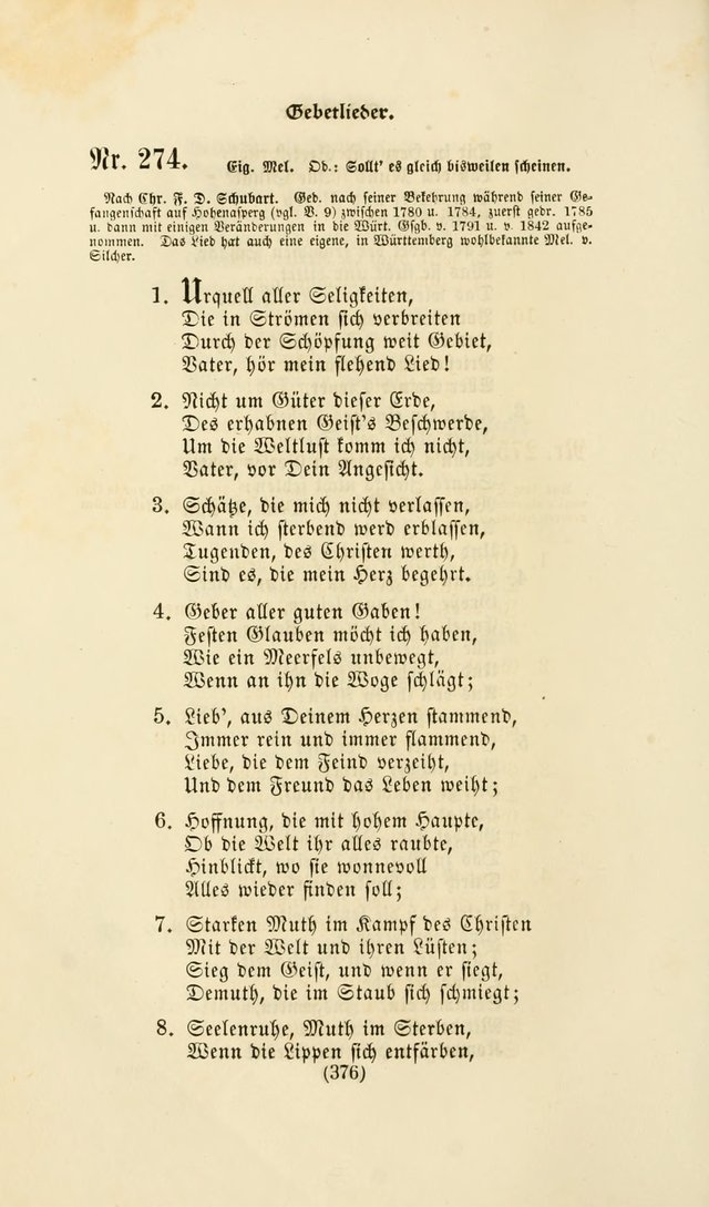 Deutsches Gesangbuch: eine auswahl geistlicher Lieder aus allen Zeiten der Christlichen Kirche page 373
