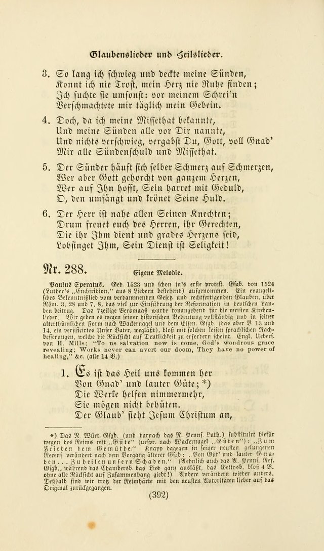 Deutsches Gesangbuch: eine auswahl geistlicher Lieder aus allen Zeiten der Christlichen Kirche page 389