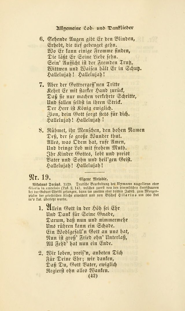 Deutsches Gesangbuch: eine auswahl geistlicher Lieder aus allen Zeiten der Christlichen Kirche page 39