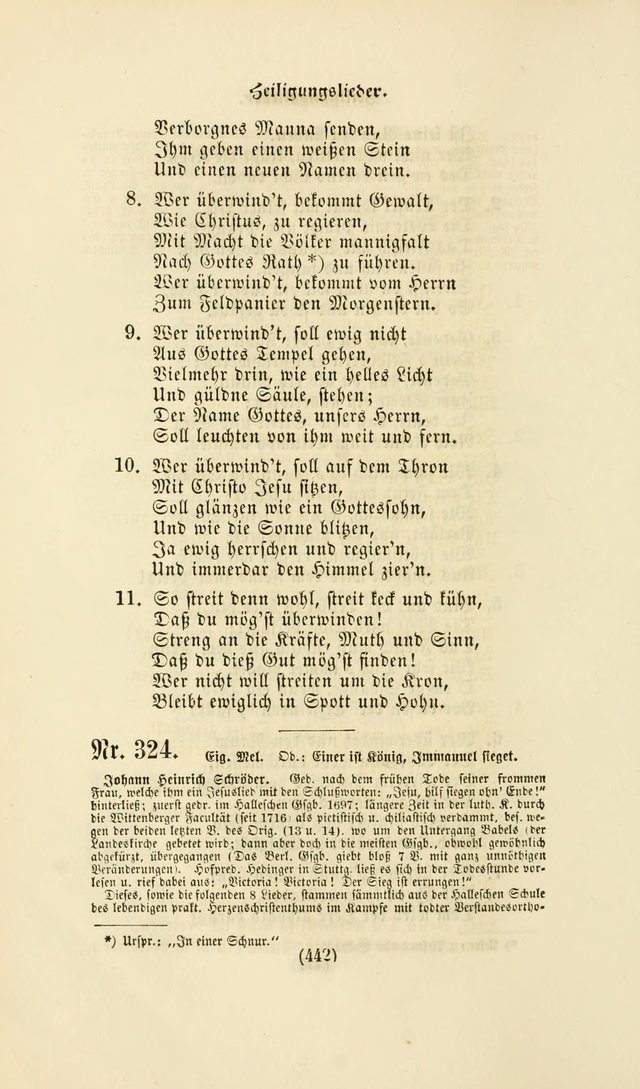 Deutsches Gesangbuch: eine auswahl geistlicher Lieder aus allen Zeiten der Christlichen Kirche page 439