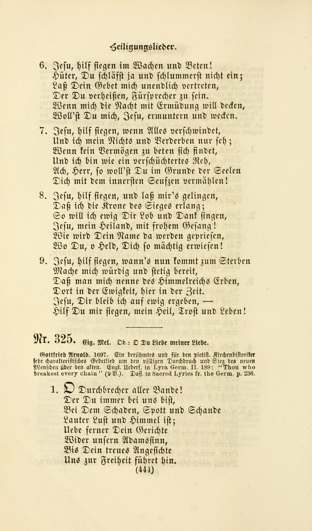 Deutsches Gesangbuch: eine auswahl geistlicher Lieder aus allen Zeiten der Christlichen Kirche page 441