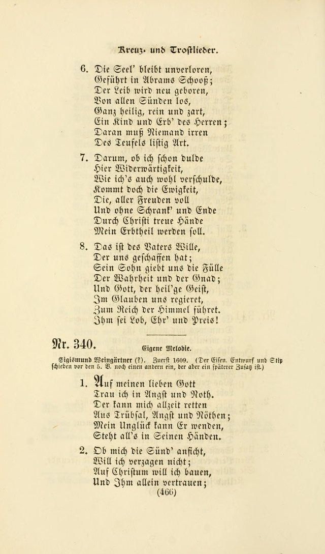 Deutsches Gesangbuch: eine auswahl geistlicher Lieder aus allen Zeiten der Christlichen Kirche page 463