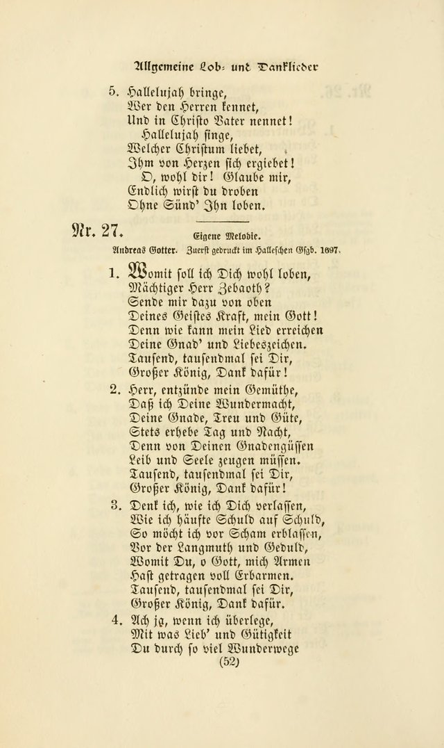 Deutsches Gesangbuch: eine auswahl geistlicher Lieder aus allen Zeiten der Christlichen Kirche page 49