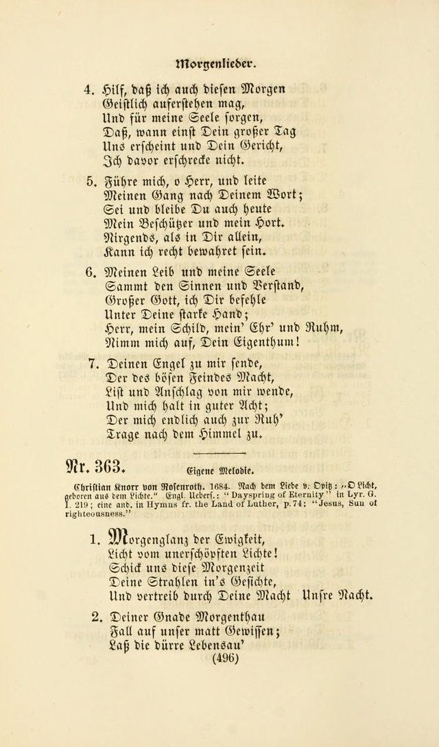 Deutsches Gesangbuch: eine auswahl geistlicher Lieder aus allen Zeiten der Christlichen Kirche page 493