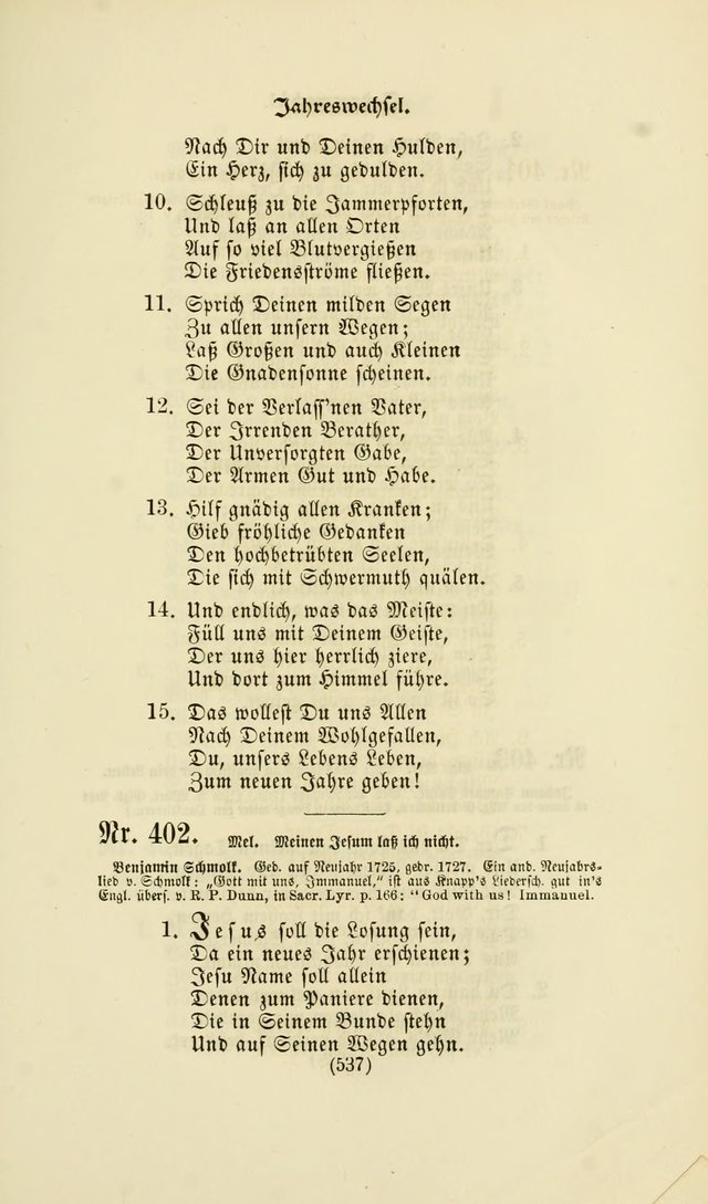 Deutsches Gesangbuch: eine auswahl geistlicher Lieder aus allen Zeiten der Christlichen Kirche page 534