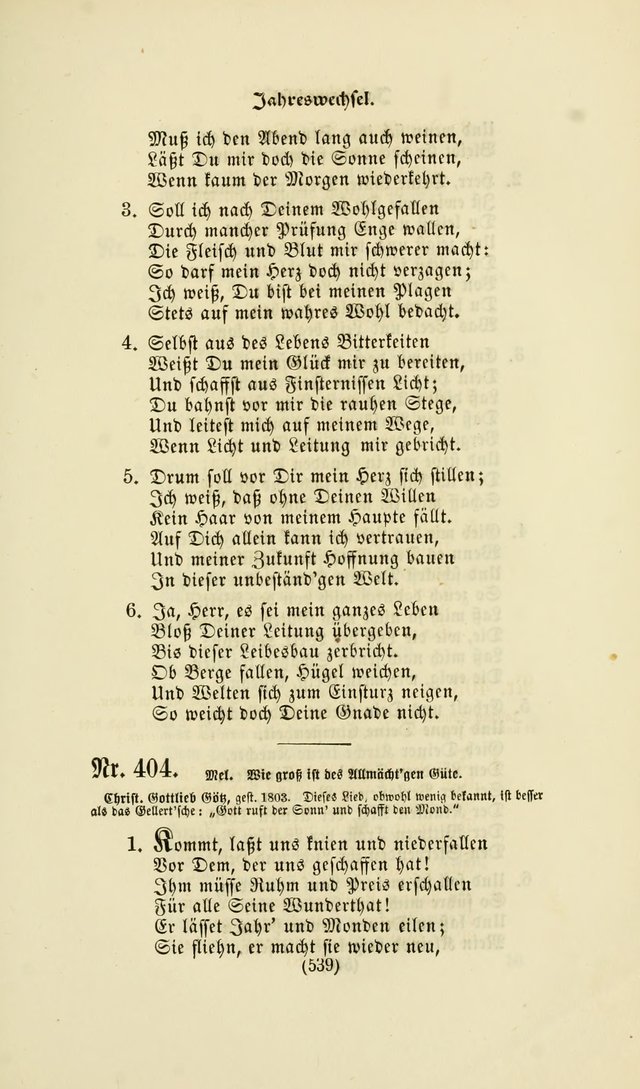 Deutsches Gesangbuch: eine auswahl geistlicher Lieder aus allen Zeiten der Christlichen Kirche page 536