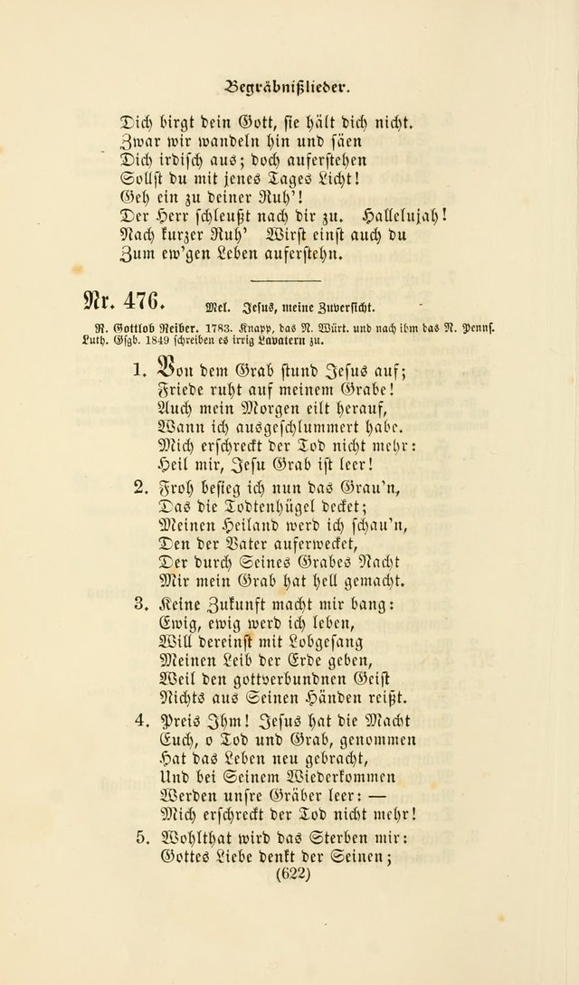 Deutsches Gesangbuch: eine auswahl geistlicher Lieder aus allen Zeiten der Christlichen Kirche page 619