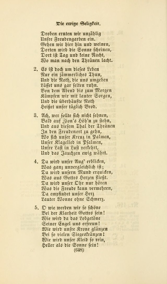 Deutsches Gesangbuch: eine auswahl geistlicher Lieder aus allen Zeiten der Christlichen Kirche page 645