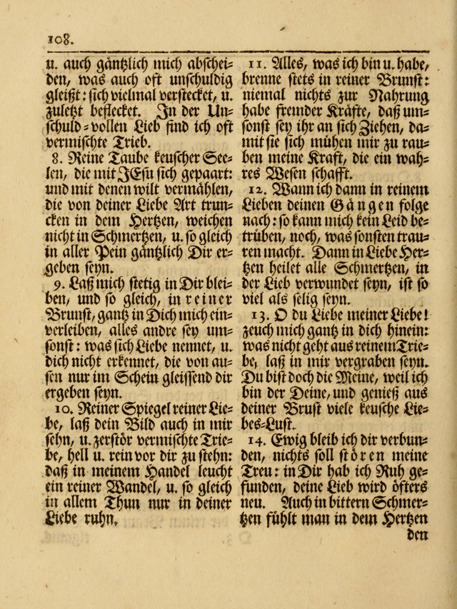 Das Gesäng Der einsamen und verlassenen Turtel-Taube, Nemlich der Christlichen Kirche: oder geistliche u. erfahrungs-volle liedens u. libes-gethöne, als darinnen bendes die volrkost der neuen welt... page 112