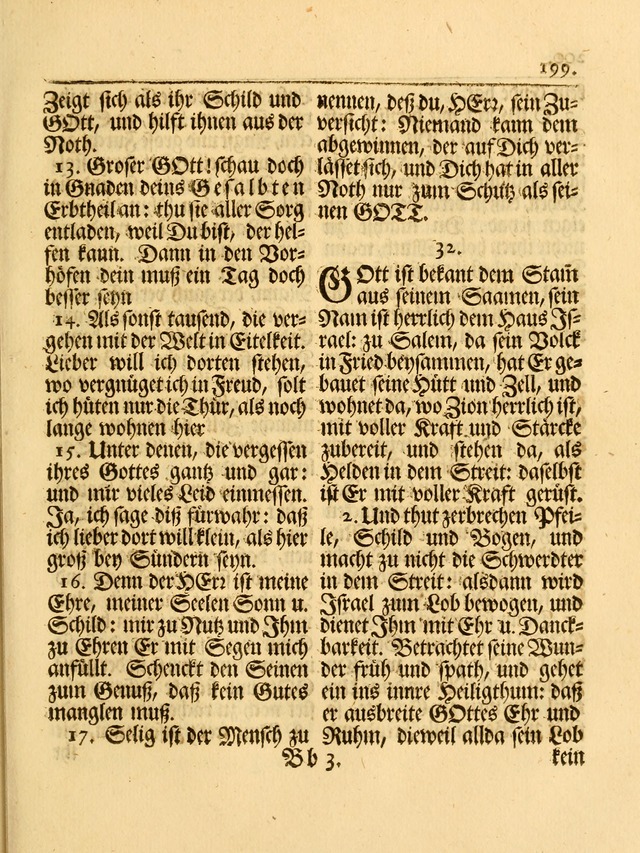 Das Gesäng Der einsamen und verlassenen Turtel-Taube, Nemlich der Christlichen Kirche: oder geistliche u. erfahrungs-volle liedens u. libes-gethöne, als darinnen bendes die volrkost der neuen welt... page 199