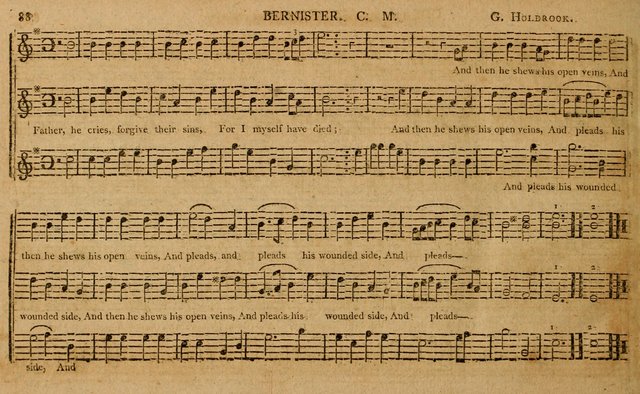 The Delights of Harmony; or, Norfolk Compiler: being a new collection of psalm tunes, hymns and anthems with a variety of set pieces, from the most approved American and European authors... page 88