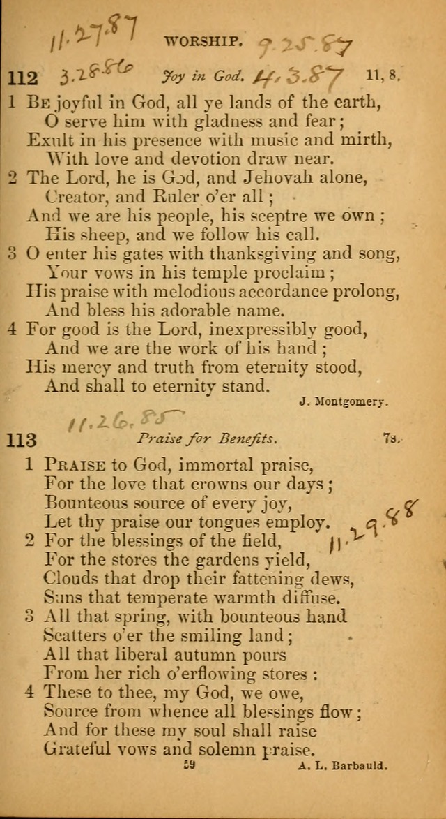 Devotional hymns: selected for public and social worship page 219