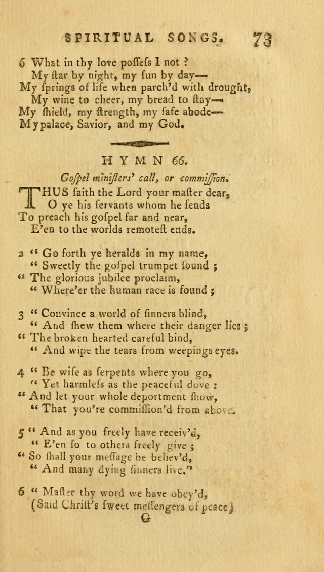 Divine Hymns, or Spiritual Songs: for the Use of Religious Assemblies and Private Christians (7th Ed. Rev.) page 80