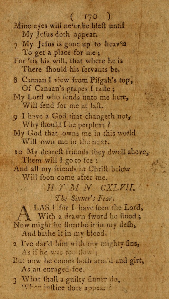 Divine Hymns or Spiritual Songs, for the use of religious assemblies and private Christians: being a collection page 175