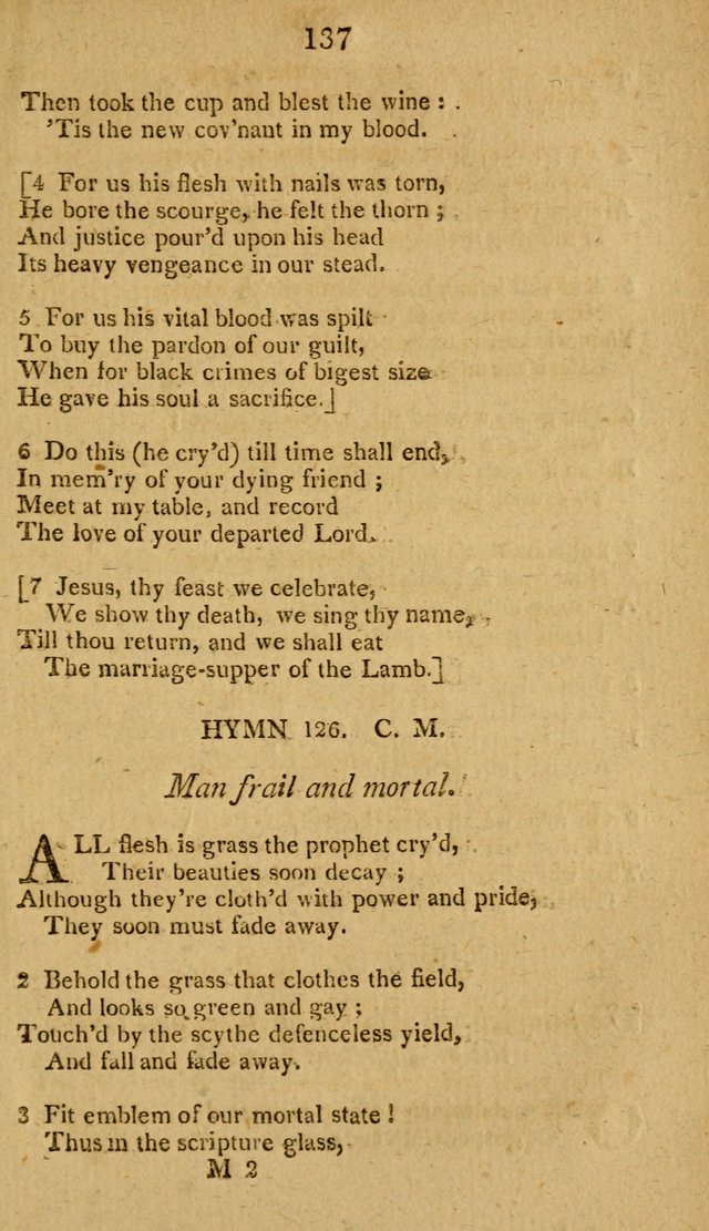 Divine Hymns, or Spiritual Songs: for the use of religious assemblies and private Christians: being formerly a collection (12th ed.) page 137