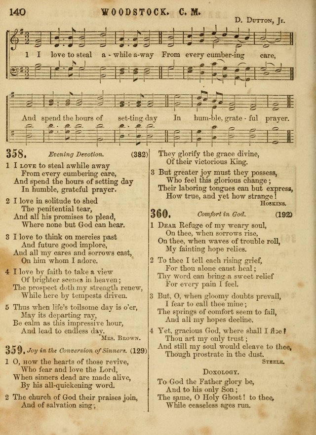 The Devotional Hymn and Tune Book: for social and public worship page 140